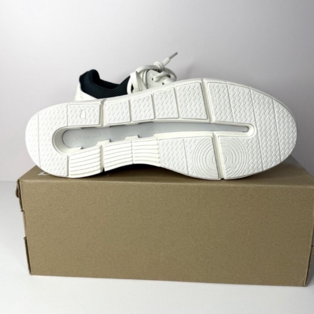 On Clouds Rodger Advantage White Pink Navy Sneakers cloudtec size 6 NIB - Picture 3 of 6